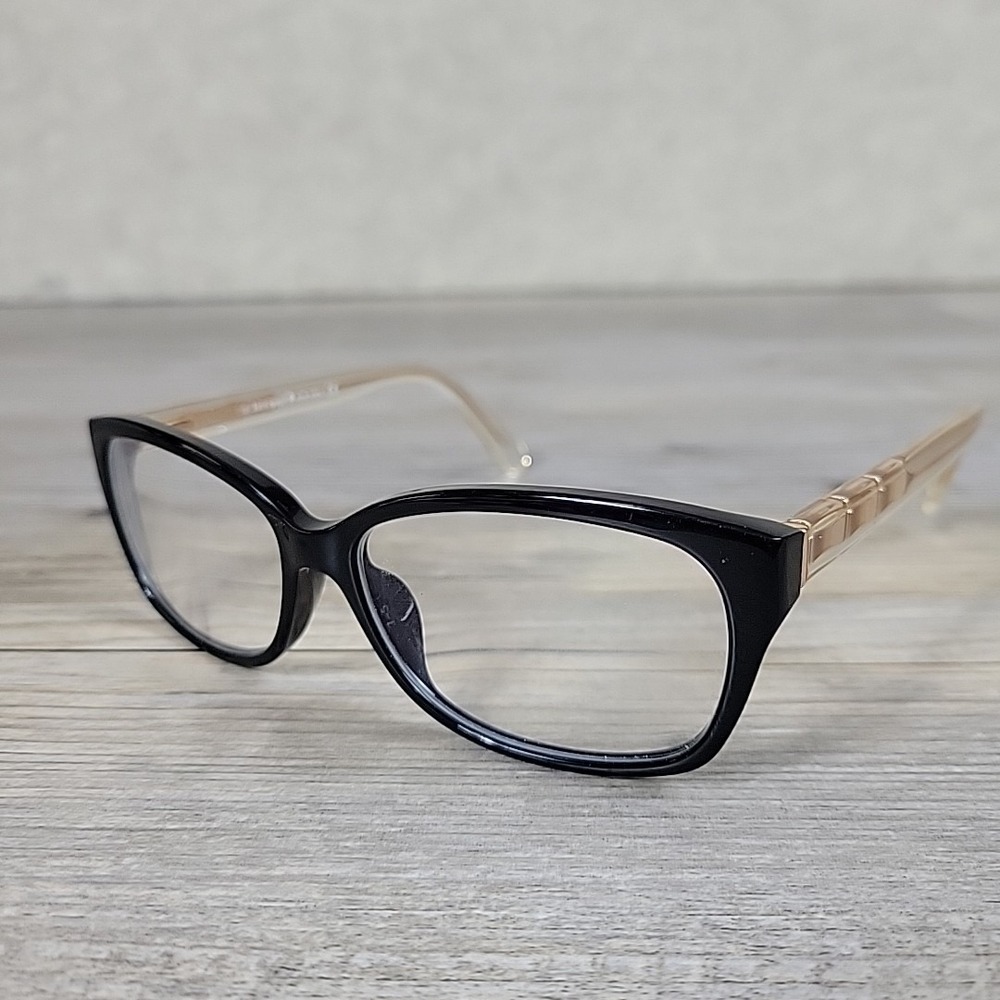 Kate Spade Eyeglasses Frames DEMI/F 0807 Black Clear Cat Eye Full Rim‎ 55-15-135